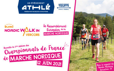 L’Euro NordicWalkin’Vercors 2021 accueillera les Championnats de France de Marche Nordique !